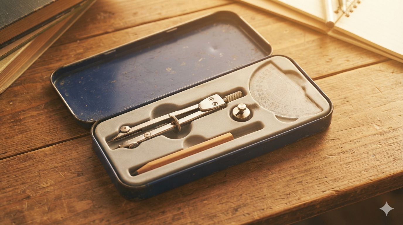 That Mysterious Tiny Metal Piece in Your Old School Desk: The Forgotten Hero of Geometry Class
